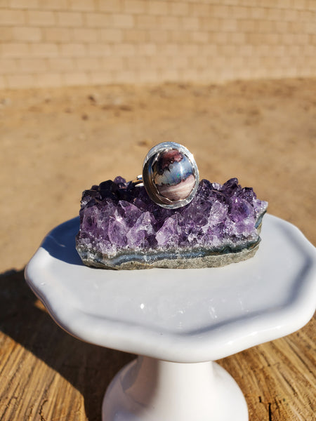 Boulder Opal Adjustable Ring