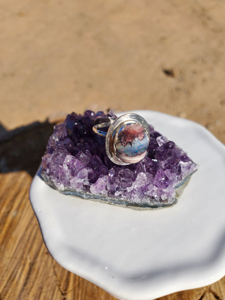 Boulder Opal Adjustable Ring